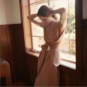 Doen Raw Silk Market Wrap Dress - XS